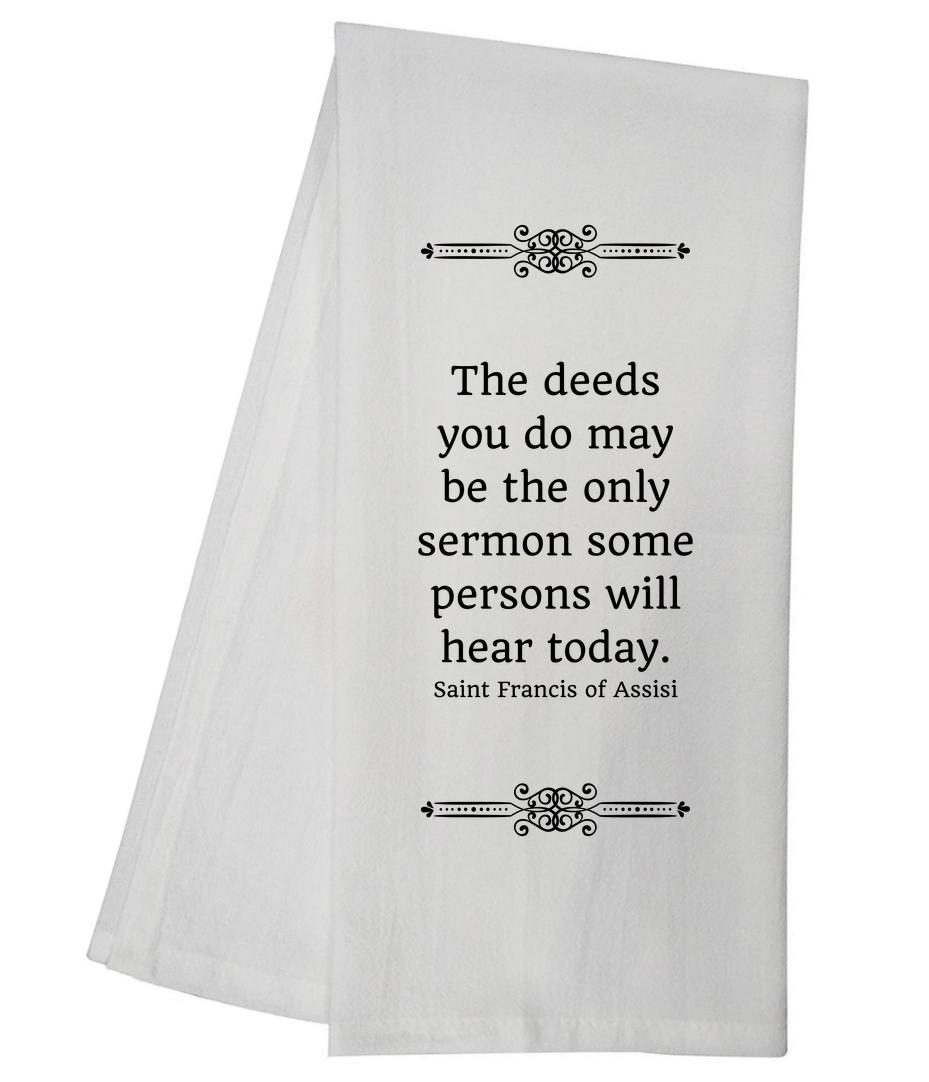 Deeds You Do Tea Towel 5890 GGTT589