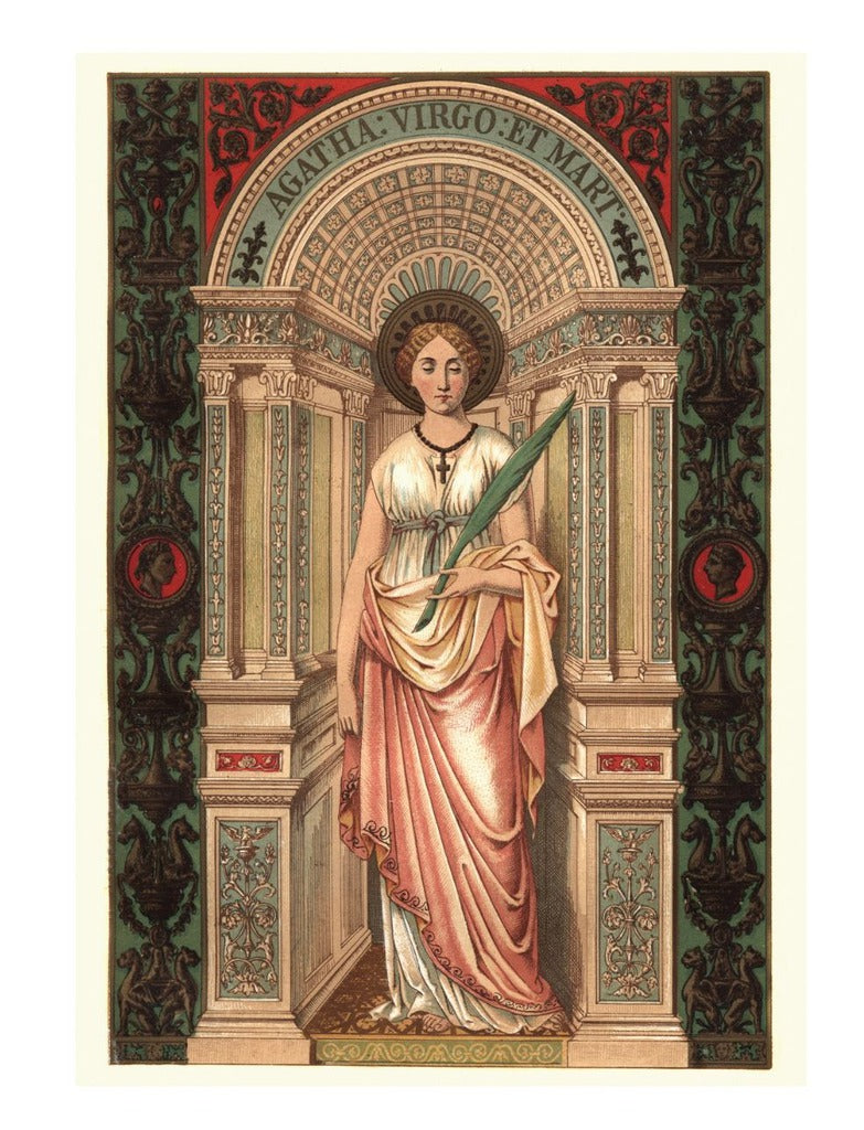 Saint Agnes of Rome Catholic Saints Collection Box of 10 Blank Note Cards 4x5 266692