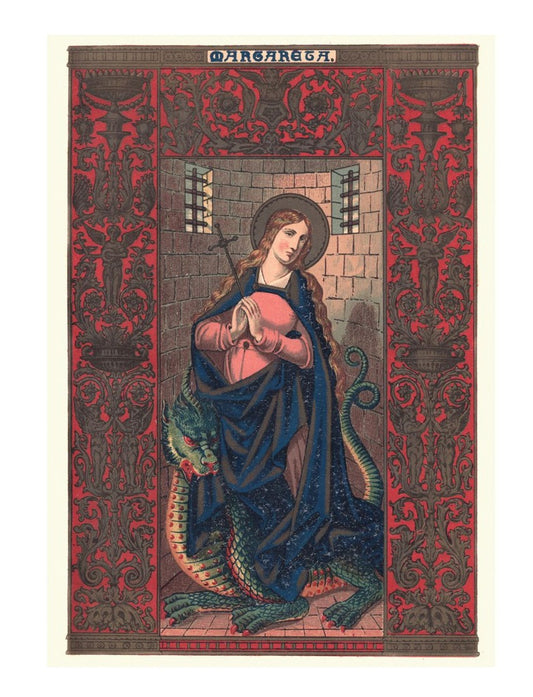 Saint Margaret the Virgin Catholic Saints Collection Box of 10 Blank Note Cards 4x5 266696