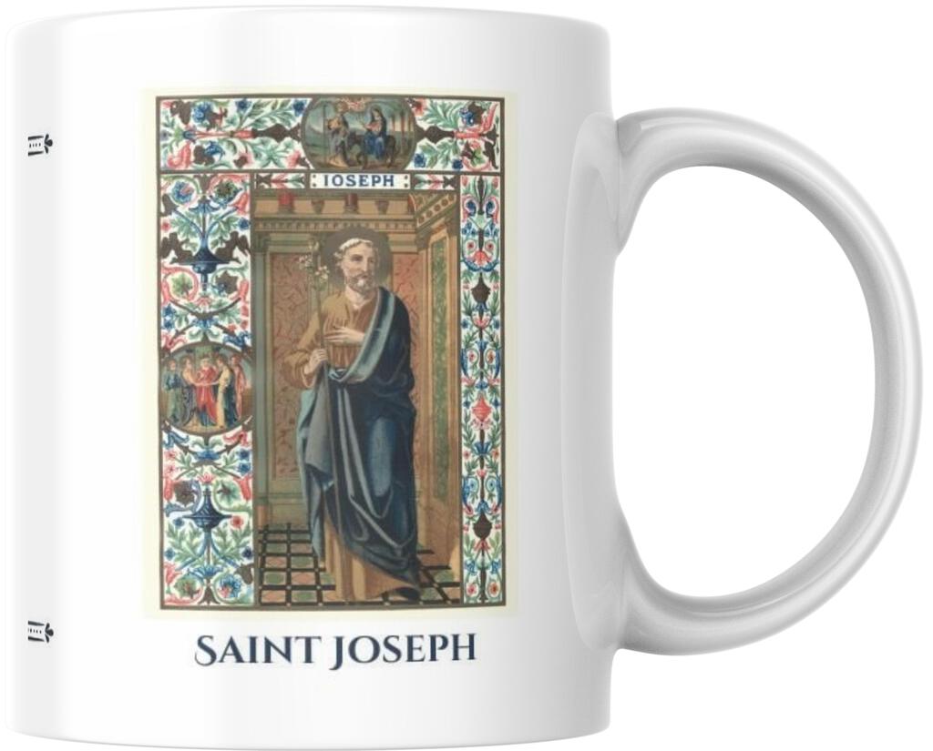 Saint Joseph Catholic Prayer Ceramic Coffee Mug