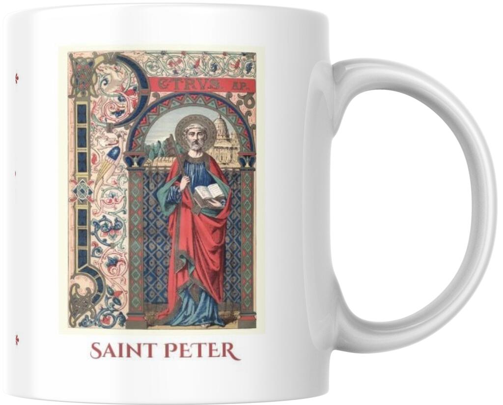 Saint Peter Catholic Prayer Ceramic Coffee Mug