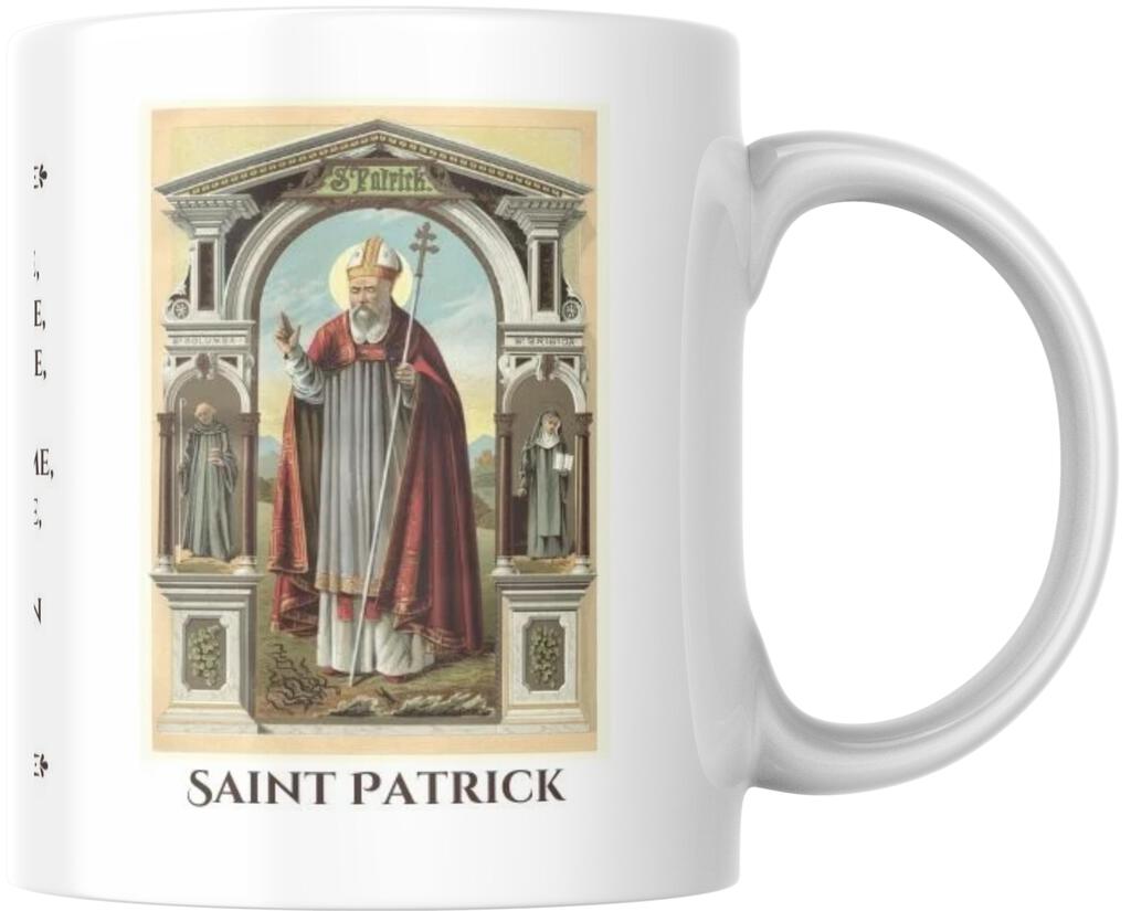 Saint Patrick Catholic Prayer Ceramic Coffee Mug