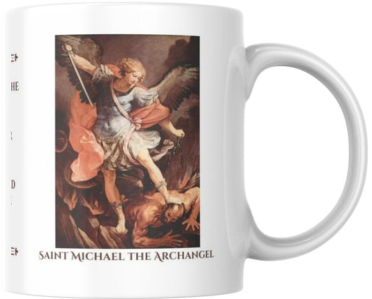 Saint Michael Archangel Catholic Ceramic Coffee Mug