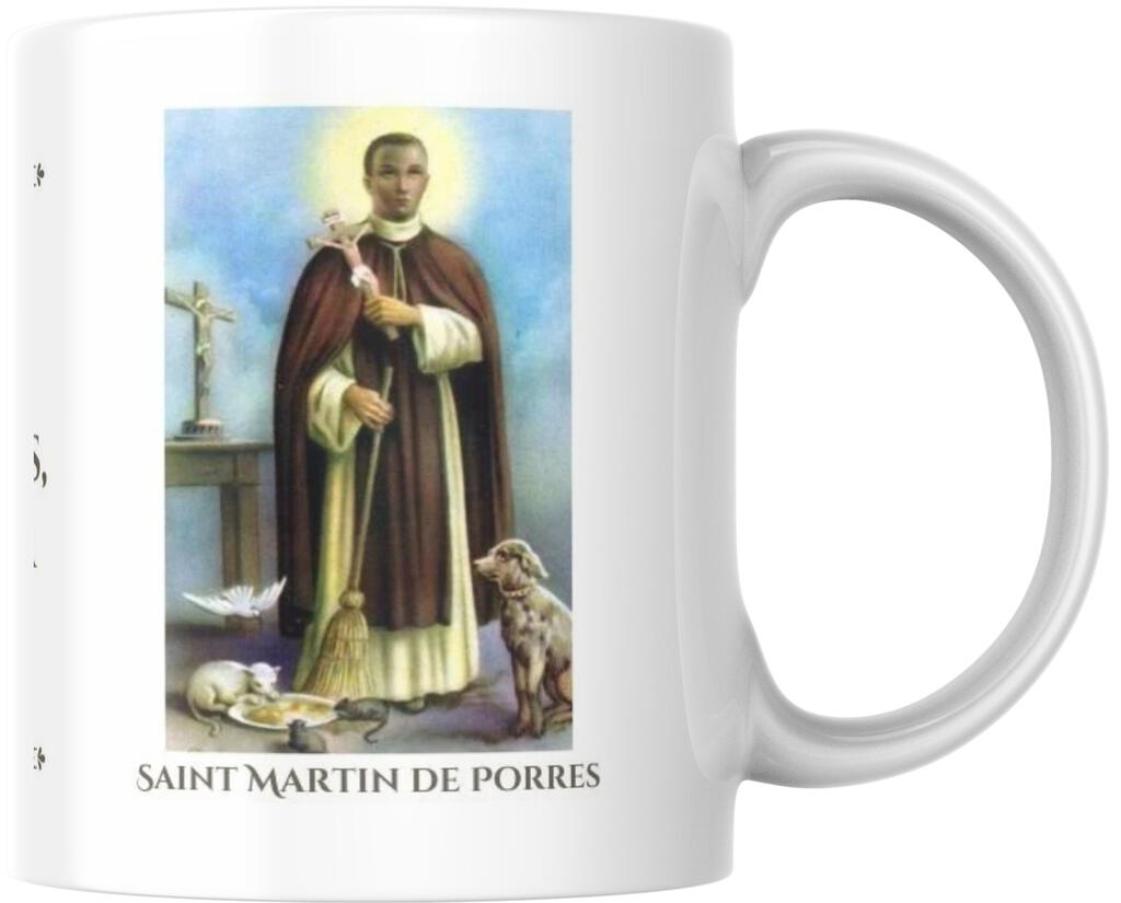 Saint Martin De Porres Catholic Prayer Ceramic Coffee Mug