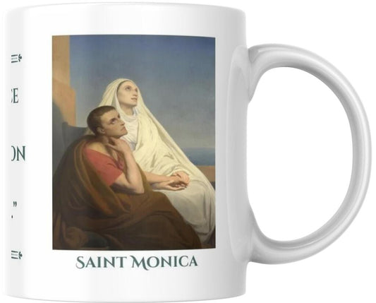 Saint Monica Catholic Prayer Ceramic Coffee Mug