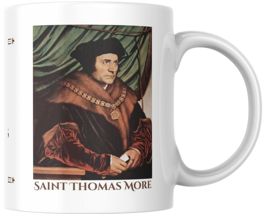 Saint Thomas More Catholic Prayer Ceramic Coffee Mug