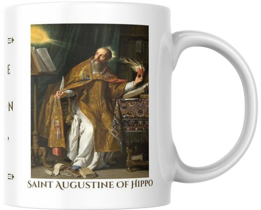 Saint Augustine Hippo Catholic Quote Ceramic Coffee Mug