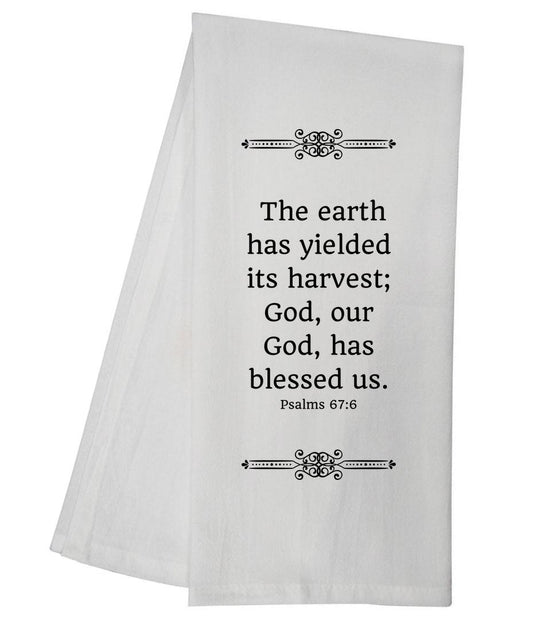 Psalms 67:6 Tea Towel 5530 GGTT261