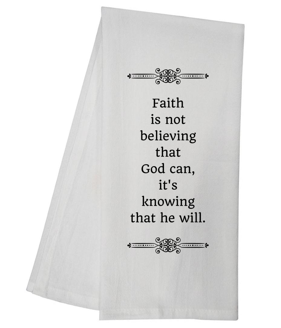 Knowing He Will Tea Towel 5853 GGTT552