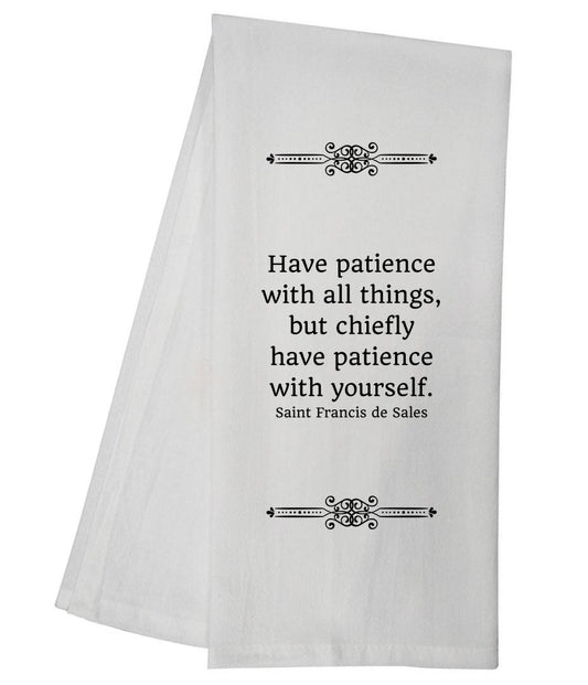 Patience With Yourself Tea Towel 5887 GGTT586