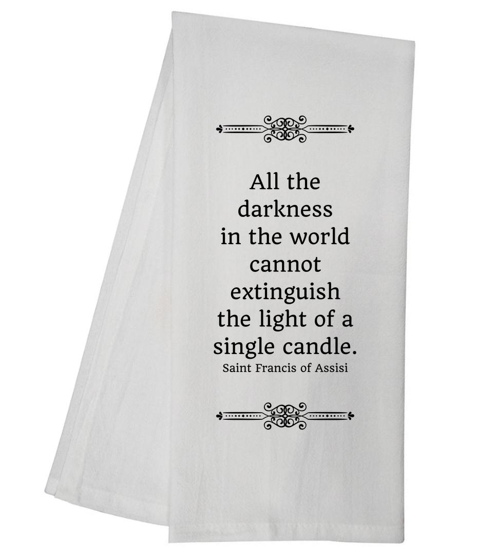 Single Candle Tea Towel 5889 GGTT588