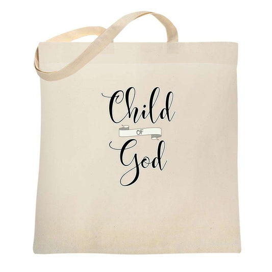 Child Of God Script Tote Bag 6673