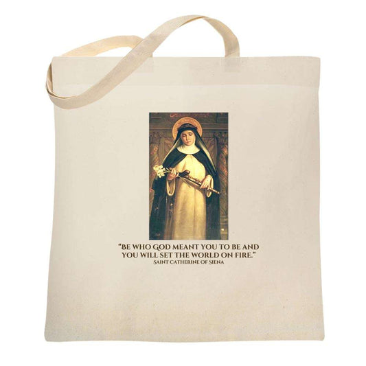 Saint Catherine Of Siena Tote Bag 6691