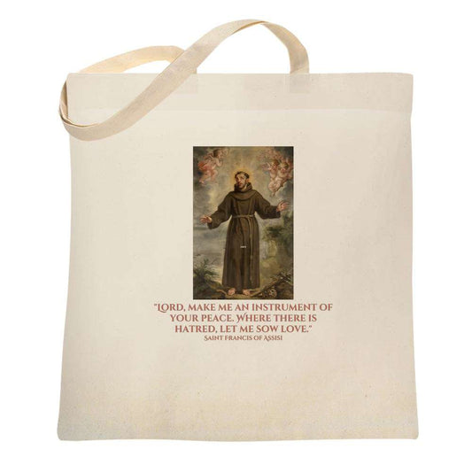 Saint Francis Of Assisi Tote Bag 6700