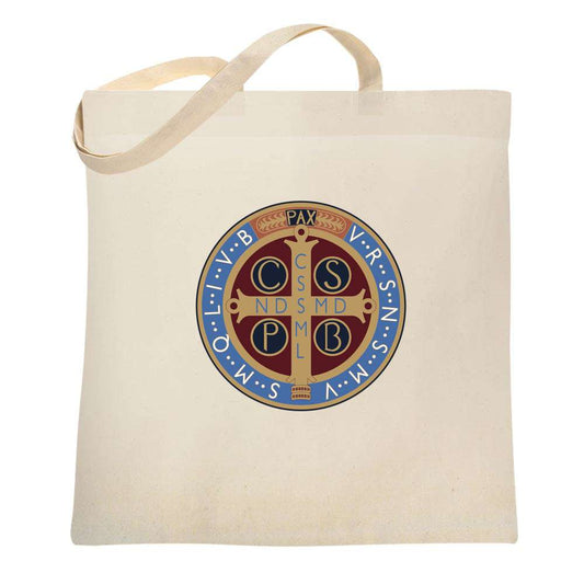 Saint Benedict Medal Tote Bag 6704