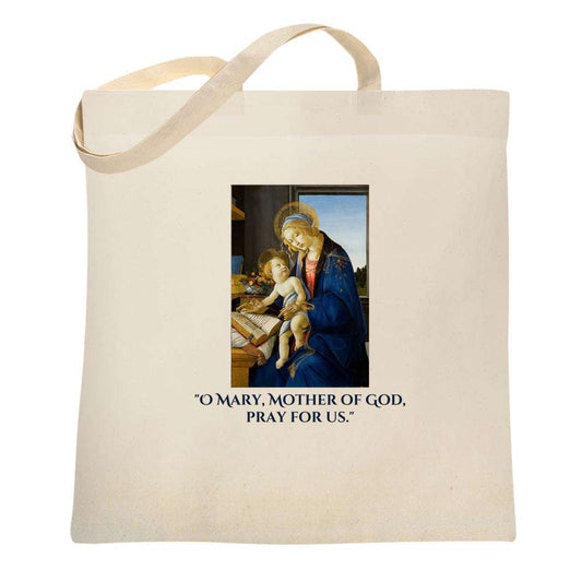 Madonna Child O Mary Mother Of God Prayer Tote Bag 6711