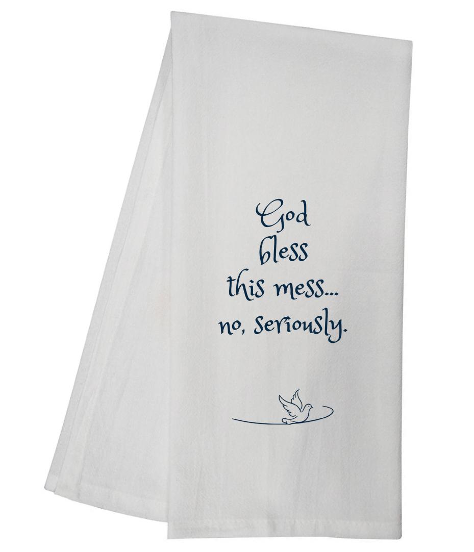 God Bless Mess Tea Towel 6723 SLTT1006