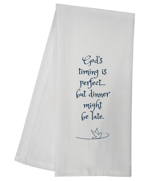 Gods Timing Tea Towel 6740 SLTT1023