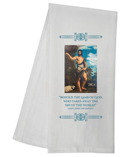 Saint John The Baptist Tea Towel 6755 SLTT1040