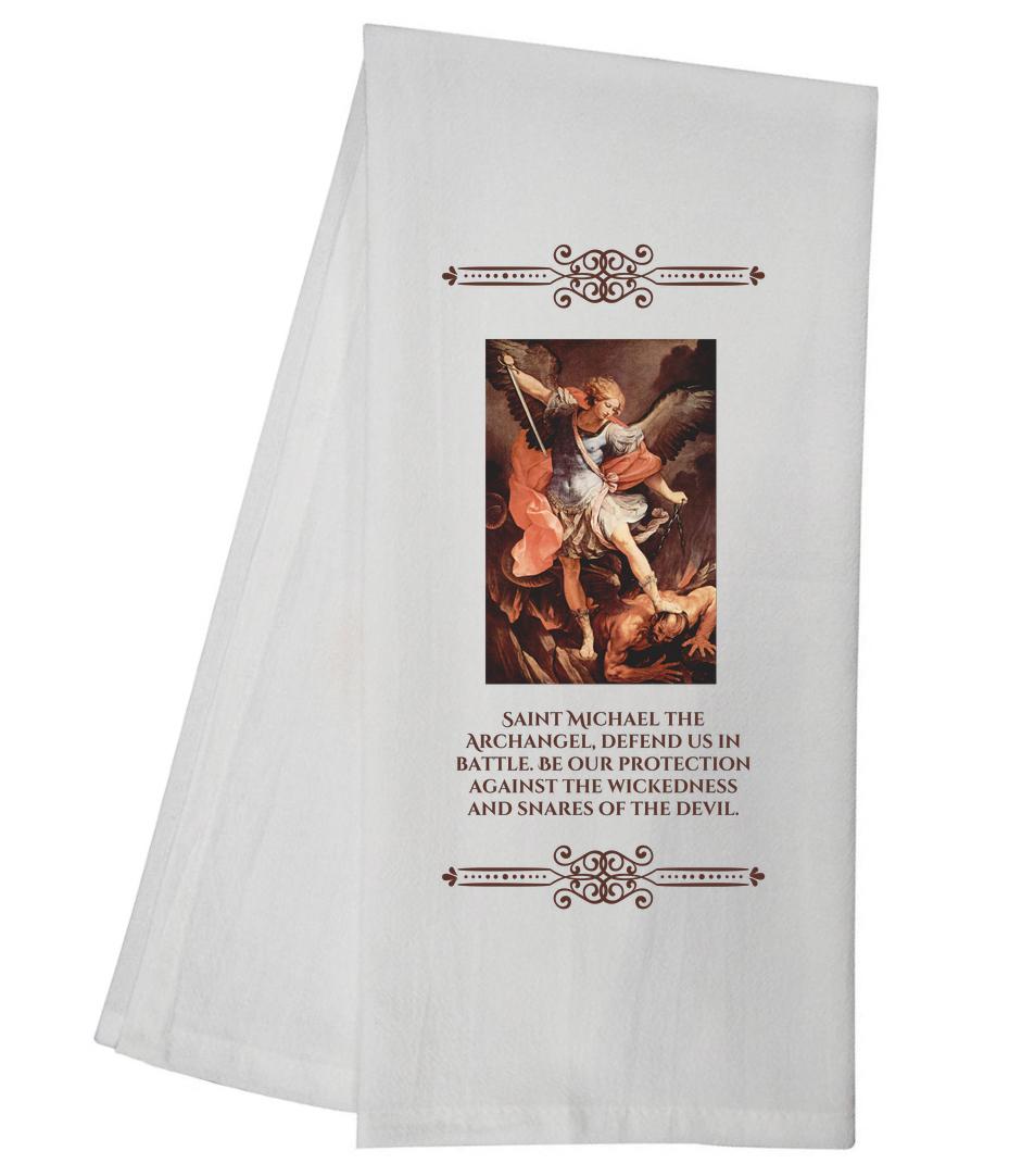 Saint Michael The Archangel Tea Towel 6767 SLTT1053