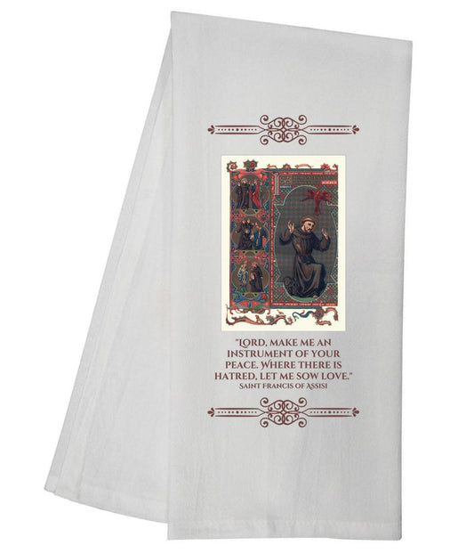 Saint Francis Of Assisi Tea Towel 6771 SLTT1057